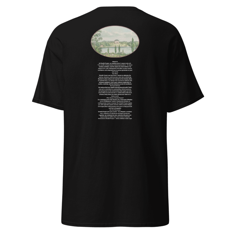 "WEALTH PROJECT" CLASSIC TEE (BL)