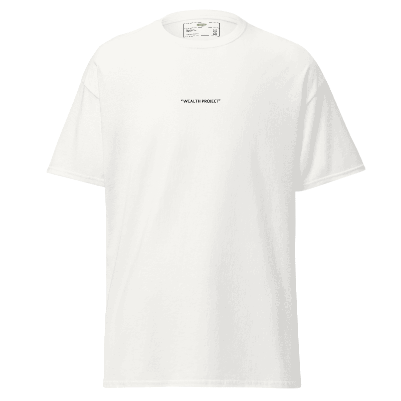 "WEALTH PROJECT" CLASSIC TEE (WH)