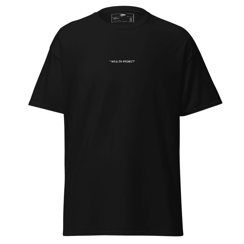 "WEALTH PROJECT" CLASSIC TEE (BL)