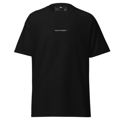 "WEALTH PROJECT" CLASSIC TEE (BL)