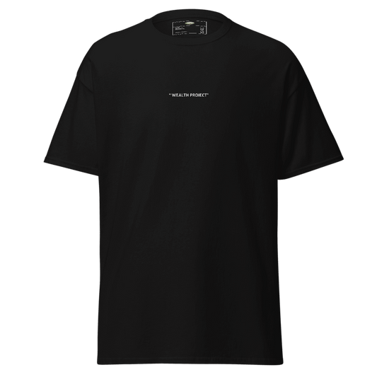 "WEALTH PROJECT" CLASSIC TEE (BL)