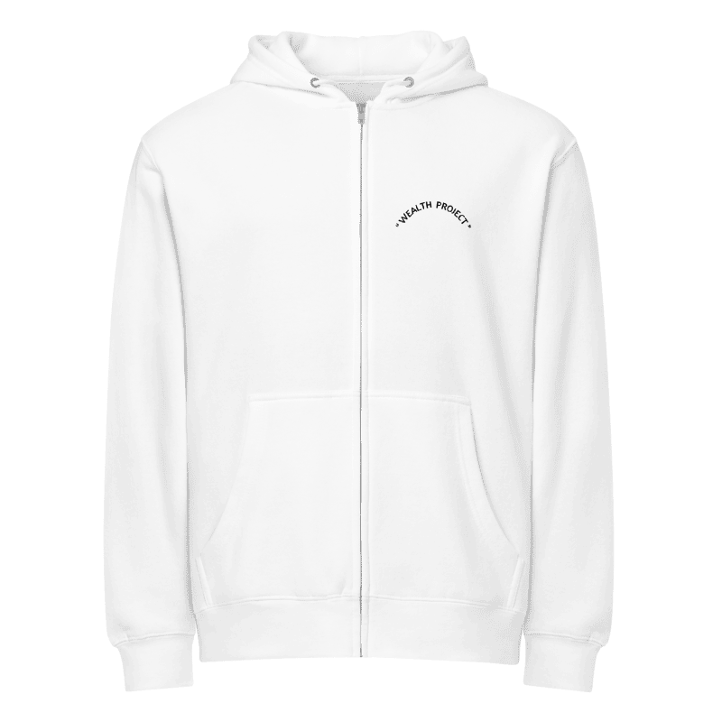 "WEALTH PROJECT" CURVED ZIP-UP