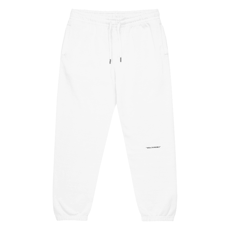 "WEALTH PROJECT" CLASSIC SWEATPANTS (WH)